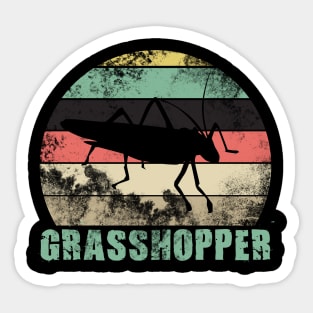 Vintage Grasshopper Sticker